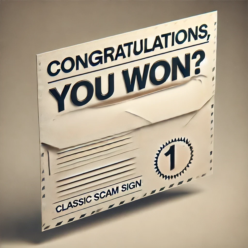 Winning a Lottery You Never Entered? A Classic Scam Sign