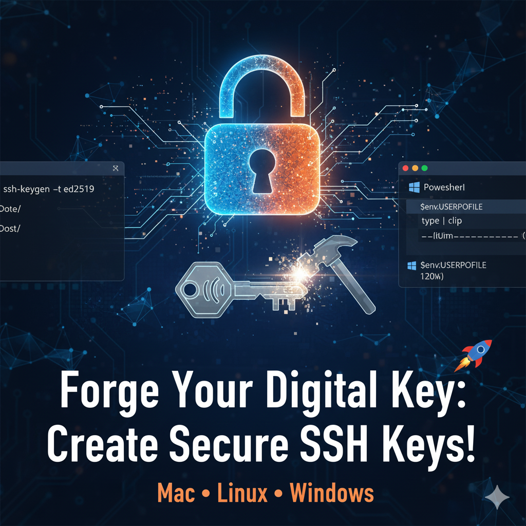🔑 Forge Your Digital Key: Creating Secure SSH Keys!