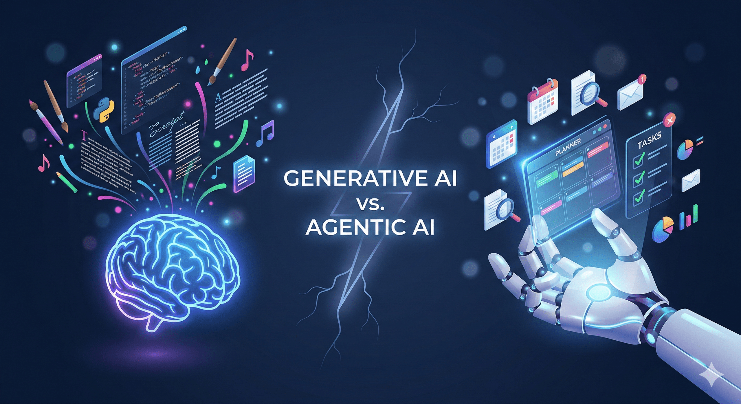 felixrante.com - Agentic AI vs Generative AI